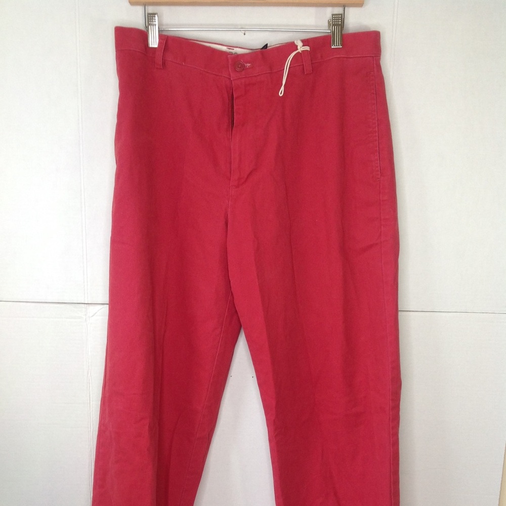 Chaps Red Khaki Pants Salmon American Chino Men's